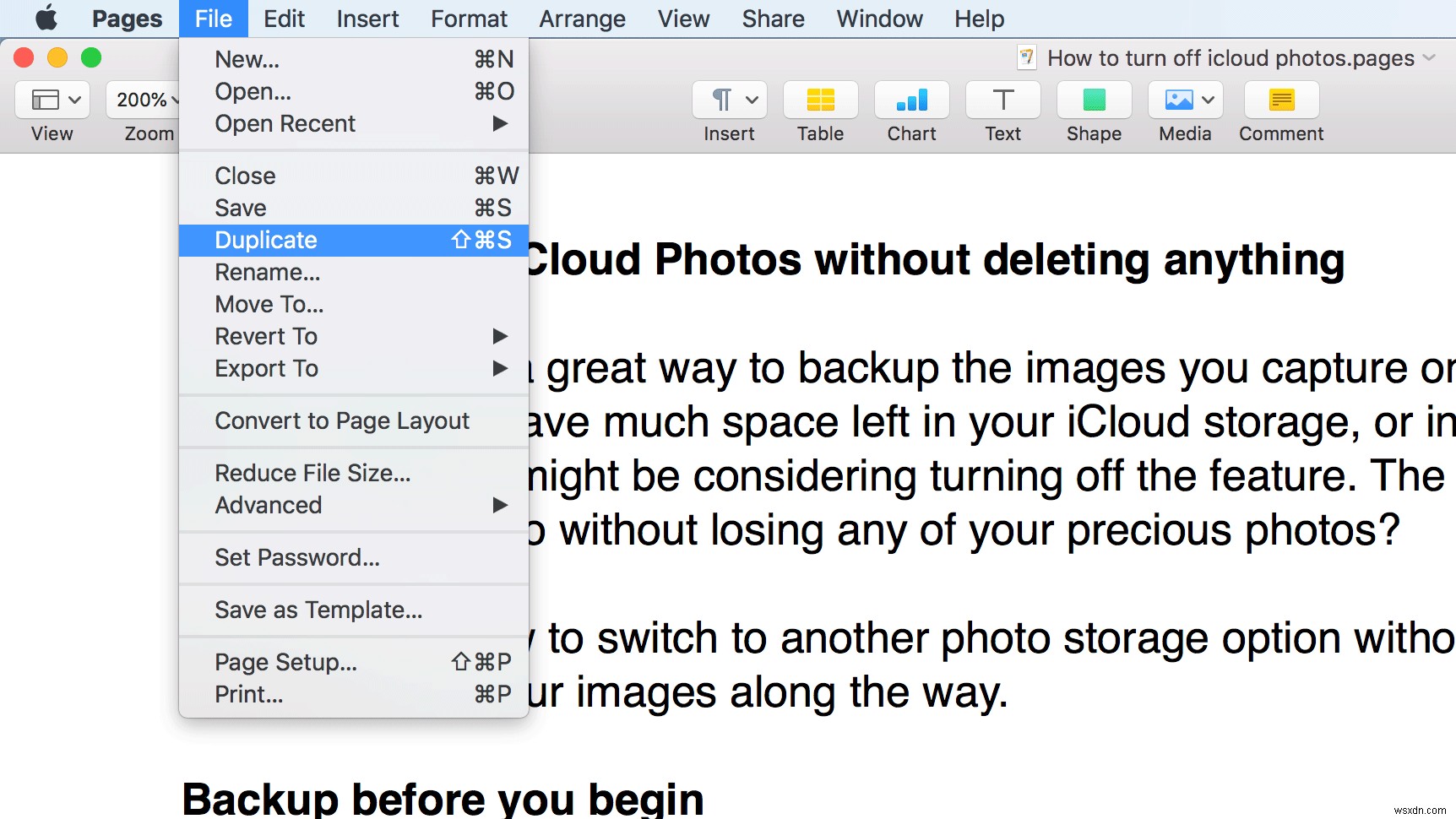 How to Save As on Mac