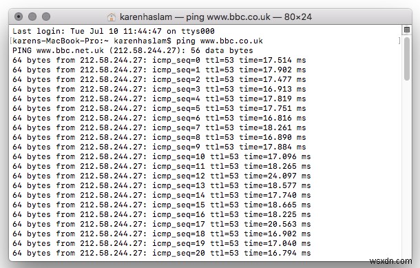 How to Ping on a Mac