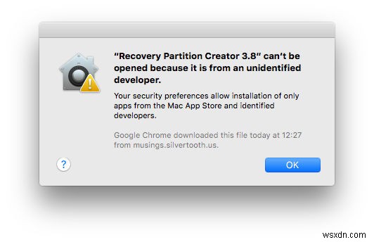 How to create a Mac recovery partition