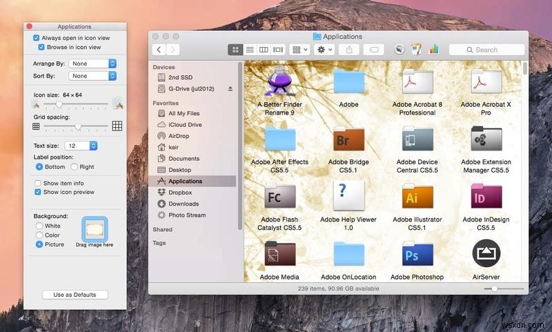 How to customise a Mac desktop