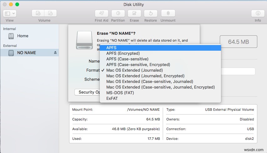 How to format a drive on a Mac
