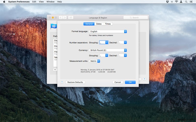 How to use System Preferences settings on a Mac