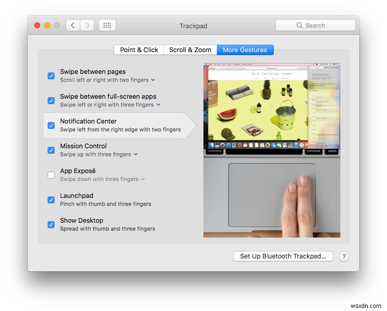 How to use MacBook trackpad gestures