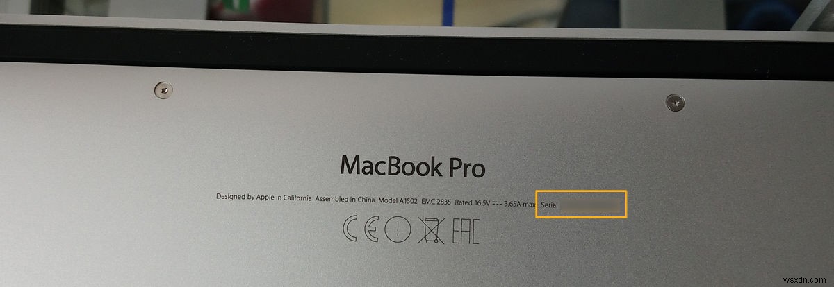 How to find a Macs serial number