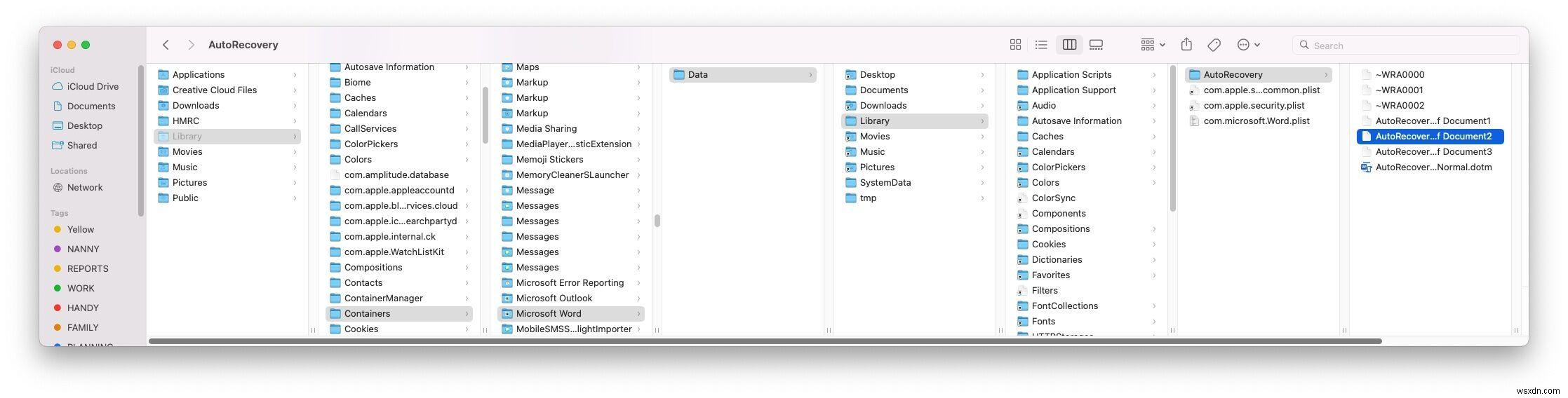 How to recover unsaved Word documents