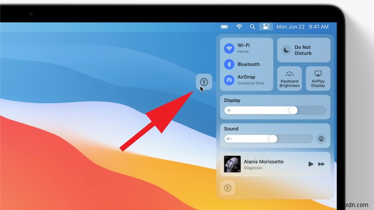 How to use Control Centre on the Mac