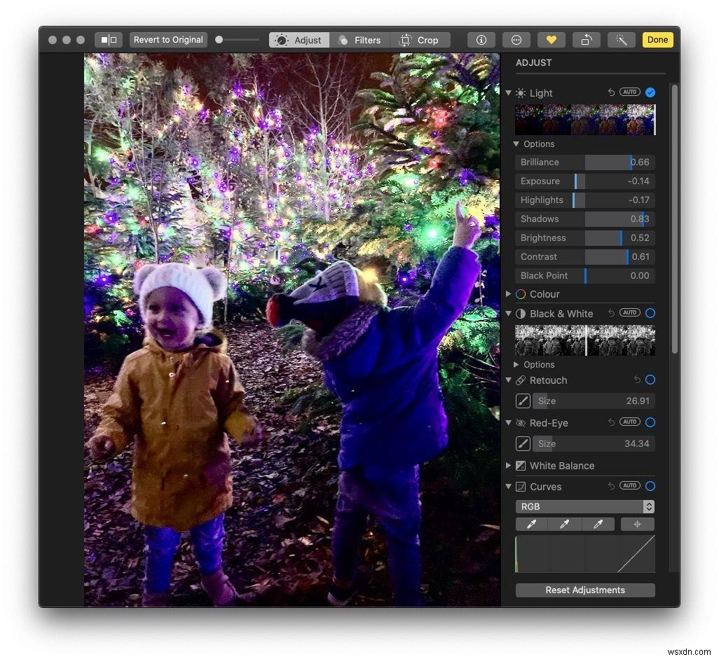 How to edit in Photos for Mac
