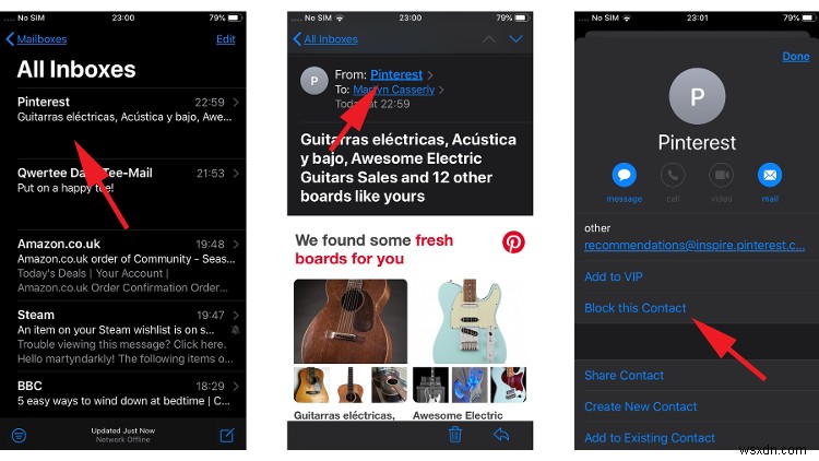 How to block emails on iPhone
