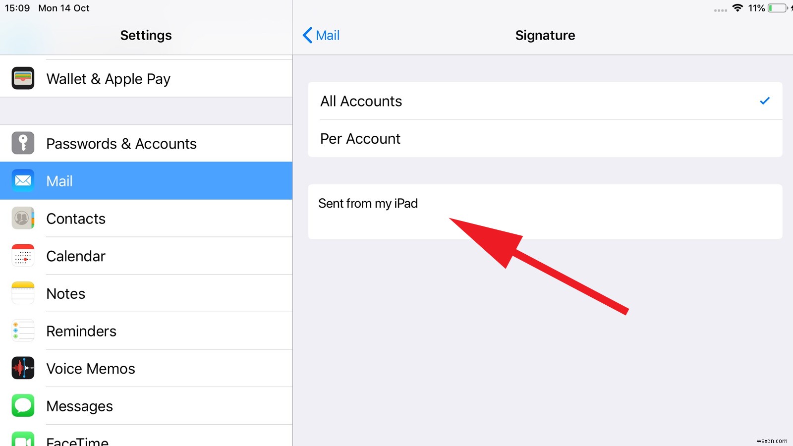 How to remove Sent from my iPhone in Mail
