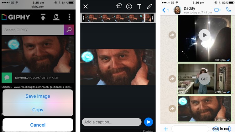 How to send GIFs in WhatsApp on iPhone