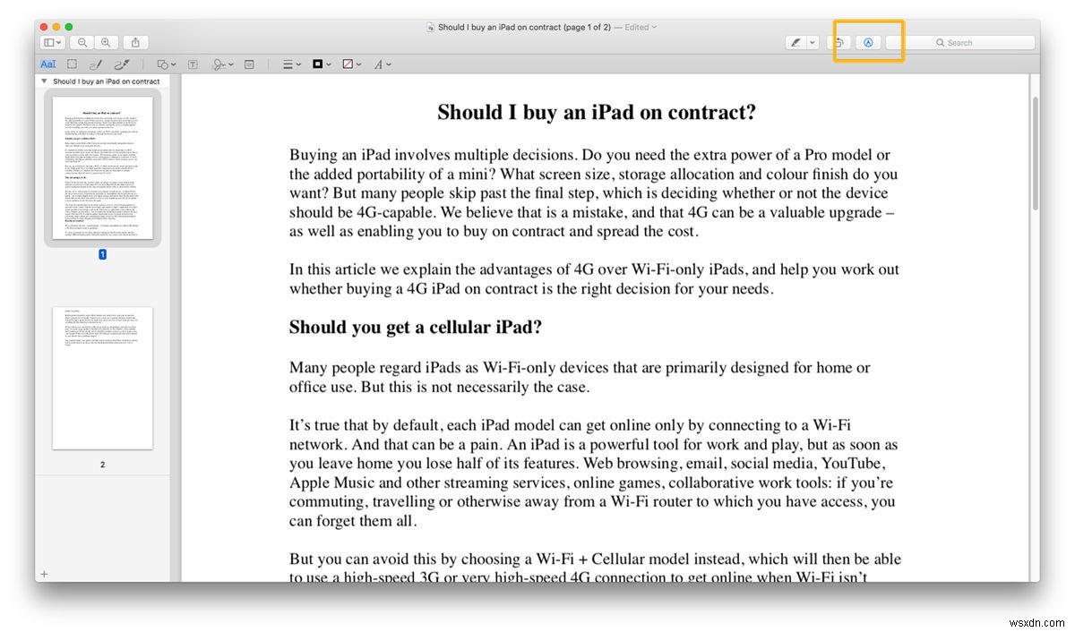 How to sign a PDF on a Mac