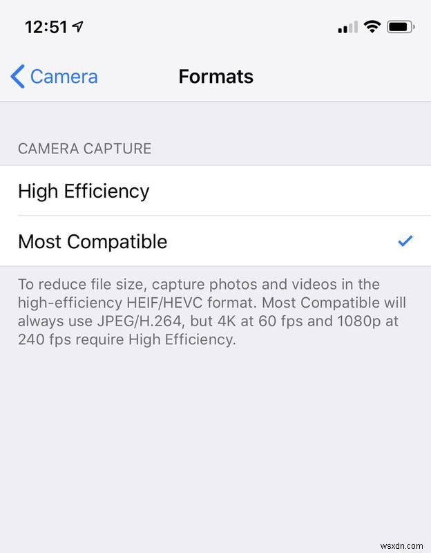 How to share Jpegs from iPhone, not HEICs