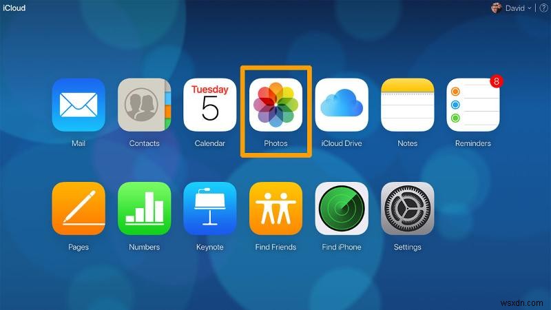 How to select all photos on iCloud
