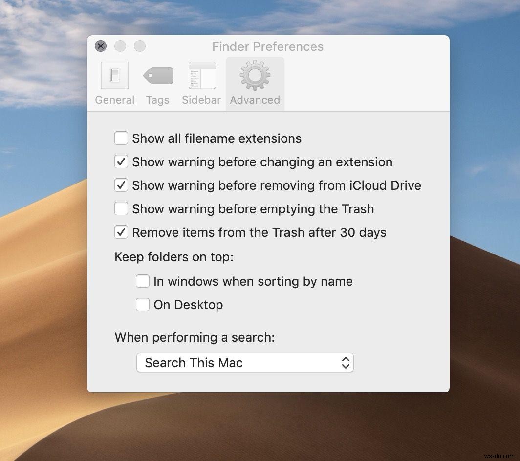 How to stop Mac asking before deleting
