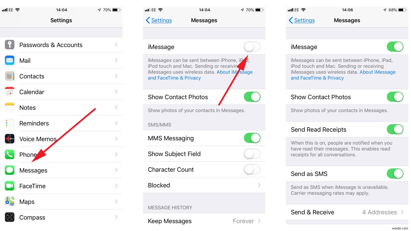 How to enable iMessage on iPhone