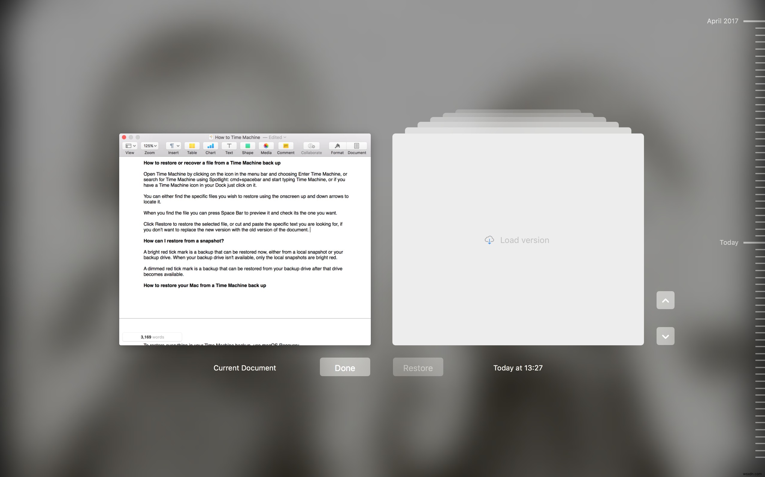 How to restore Mac files from Time Machine