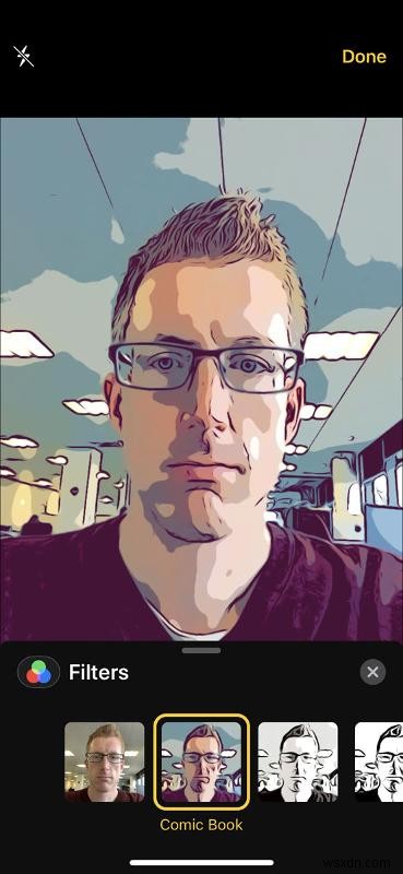 How to use camera filters in Messages on iPhone