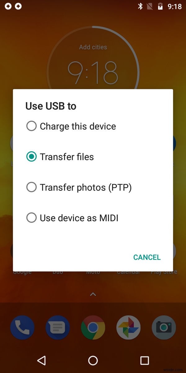 How to transfer files from an Android phone to a Mac