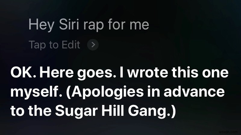 How to make Siri rap