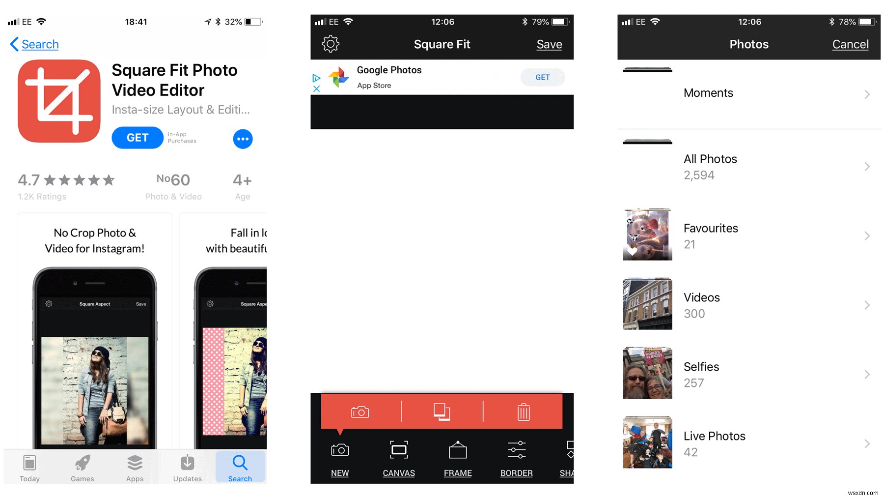 How to upload a full-size photo on iPhone to Instagram