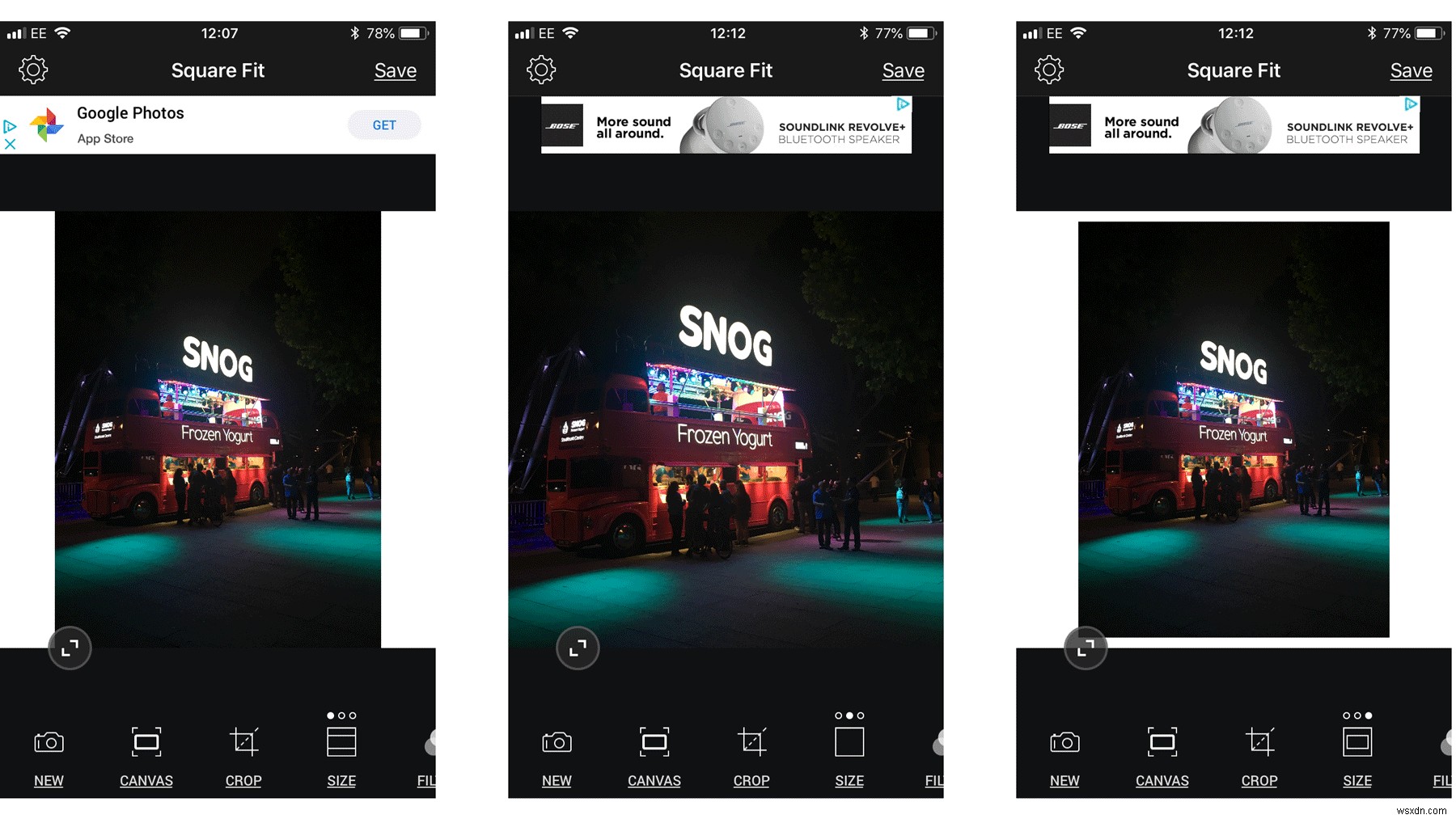 How to upload a full-size photo on iPhone to Instagram