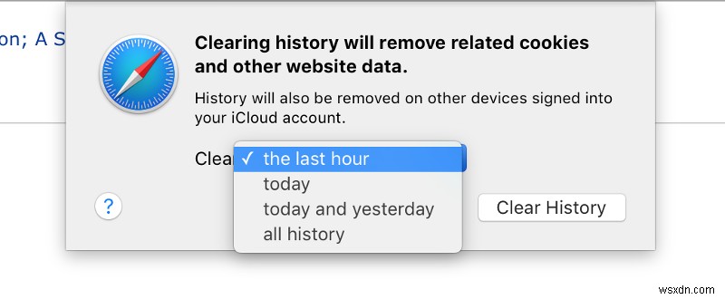 How to delete web browsing history on Mac