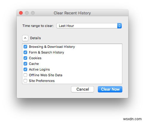How to delete web browsing history on Mac