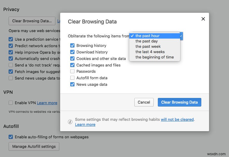 How to delete web browsing history on Mac