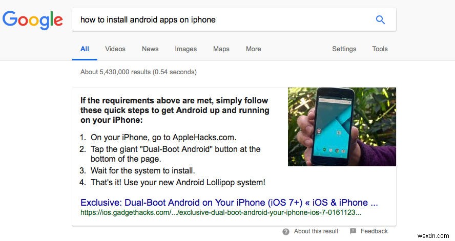 Can I get Android apps on iPhone?