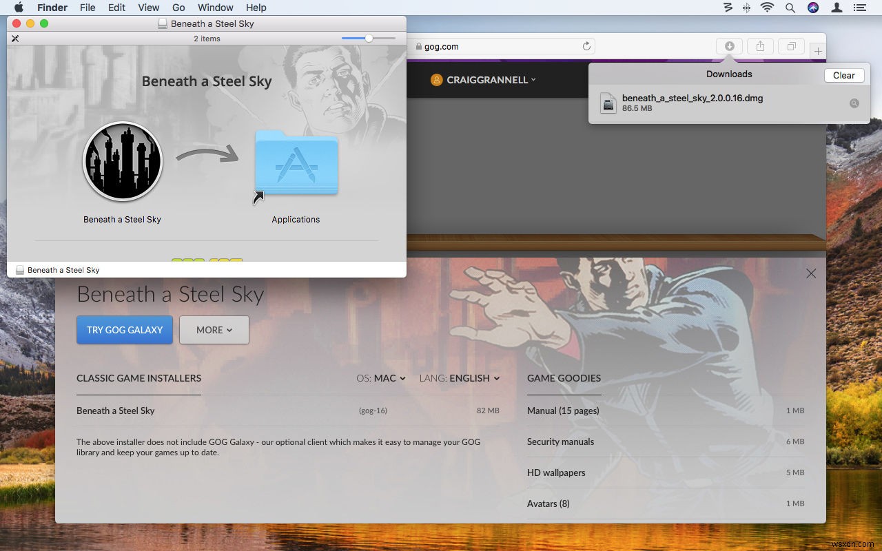 How to use GOG.com to play retro games on Mac
