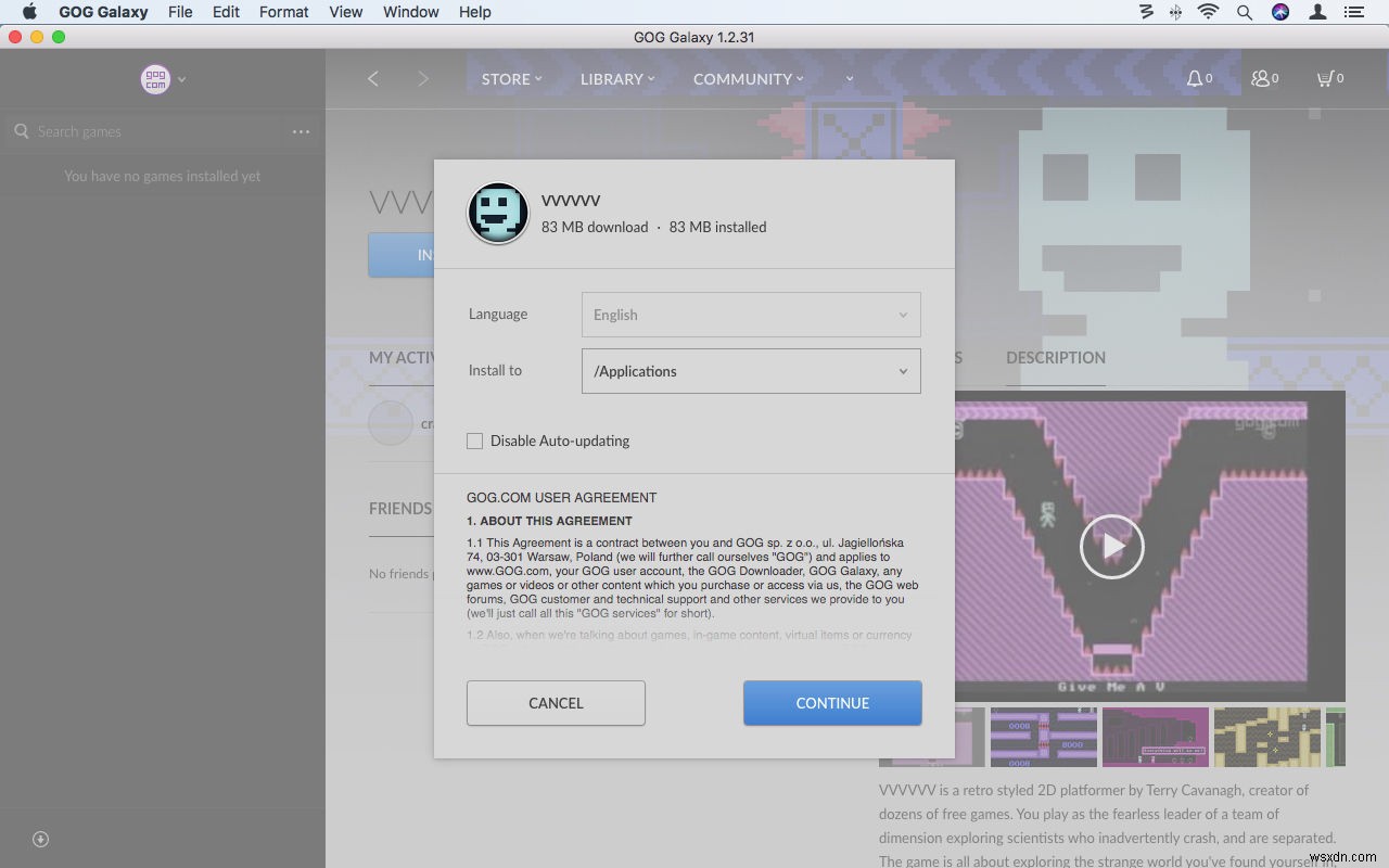 How to use GOG.com to play retro games on Mac