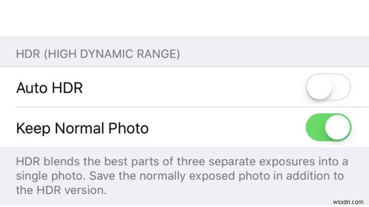 How to turn on HDR on iPhone