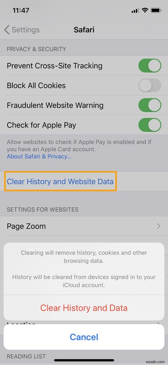How to clear the cache on iPhone & iPad