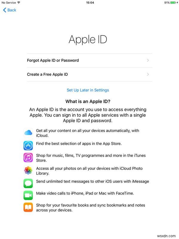 How to set up a new iPad
