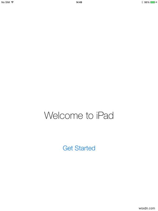 How to set up a new iPad