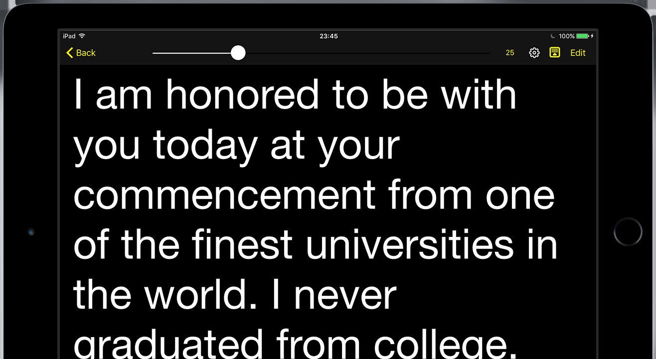 How to use an iPad as a teleprompter