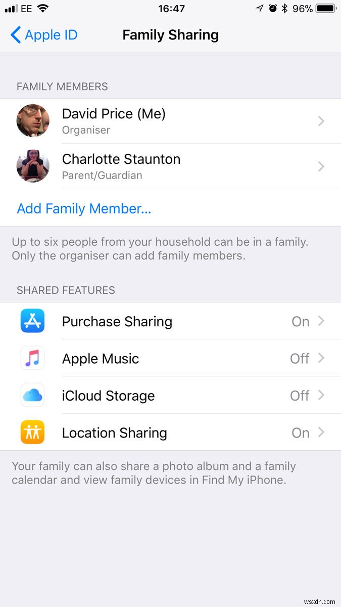 How to share iCloud storage with your family