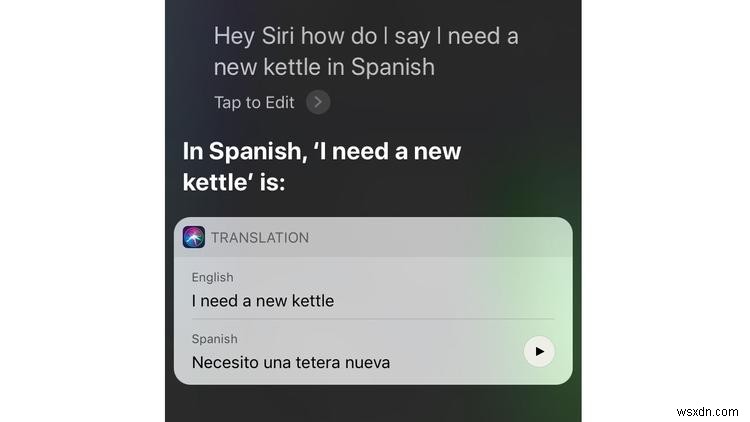 How to translate words with Siri on iPhone