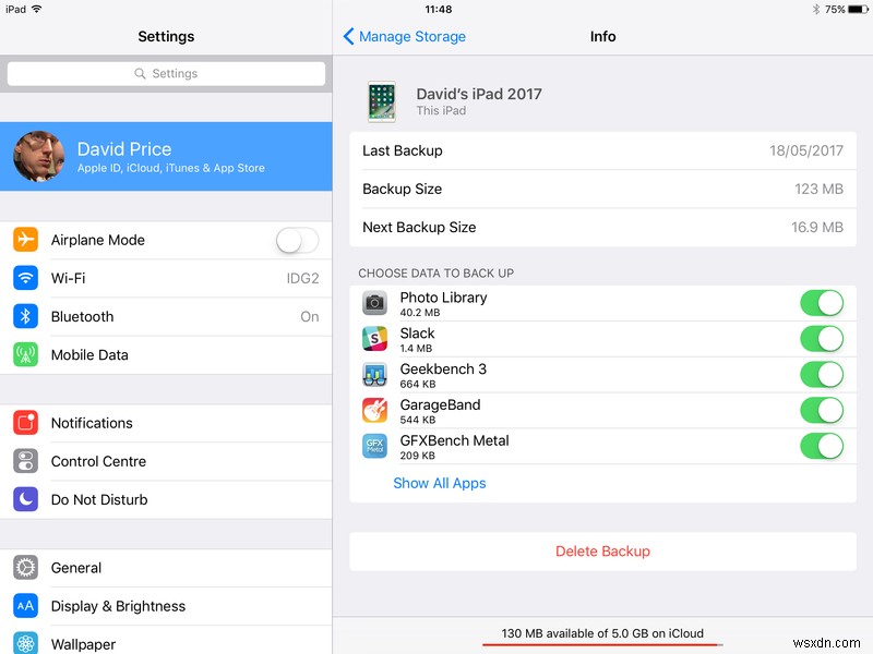How to manage iCloud Storage & Backup Settings