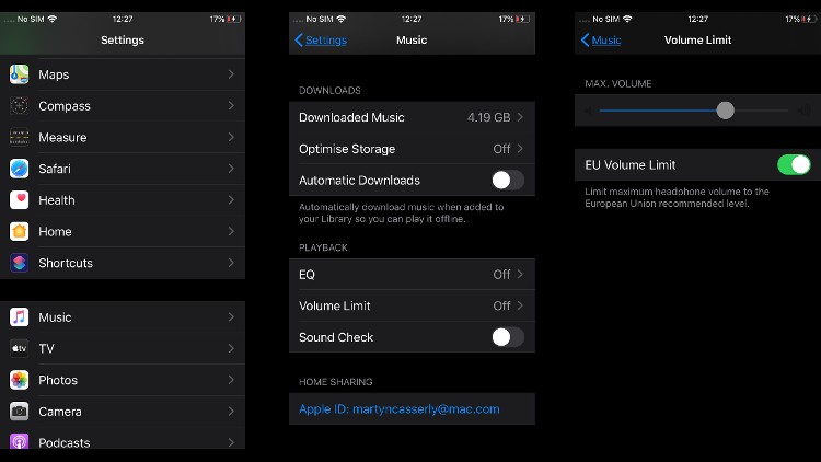 How to set a maximum volume limit on iPhone