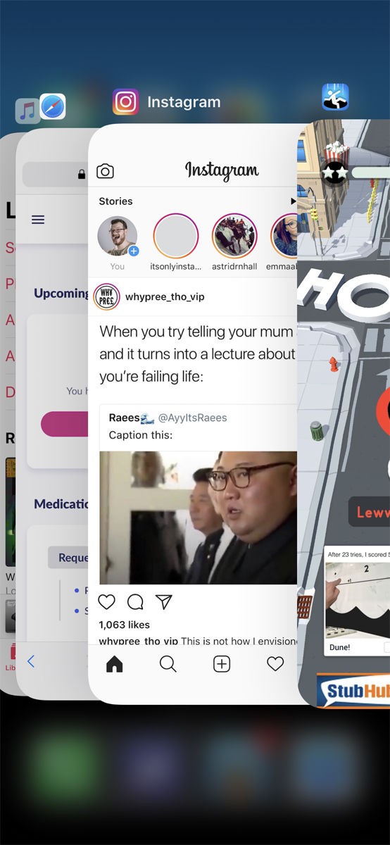 How to close apps on an iPhone XS