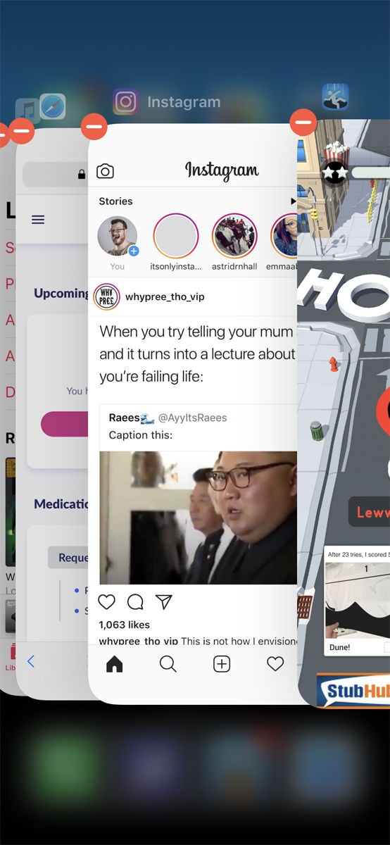 How to close apps on an iPhone XS
