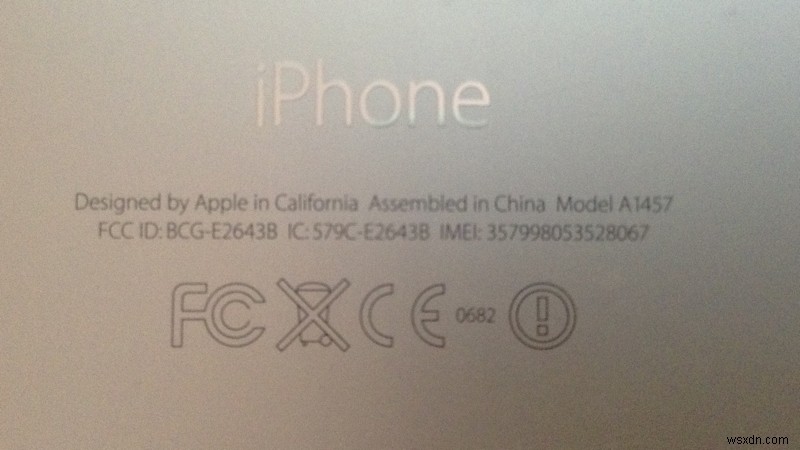 How to find an iPhones IMEI number