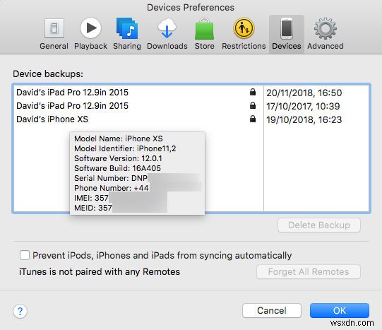 How to find an iPhones IMEI number