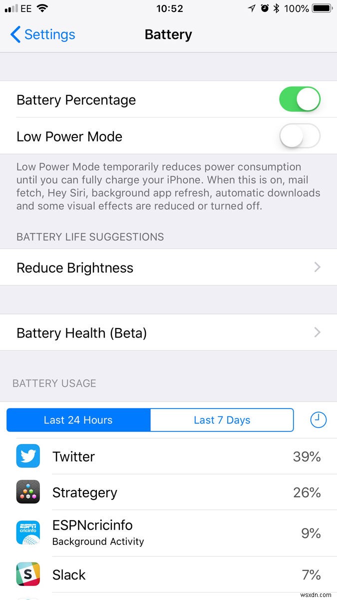 How to show battery percentage on iPhone XS (and X/XR/XS Max)