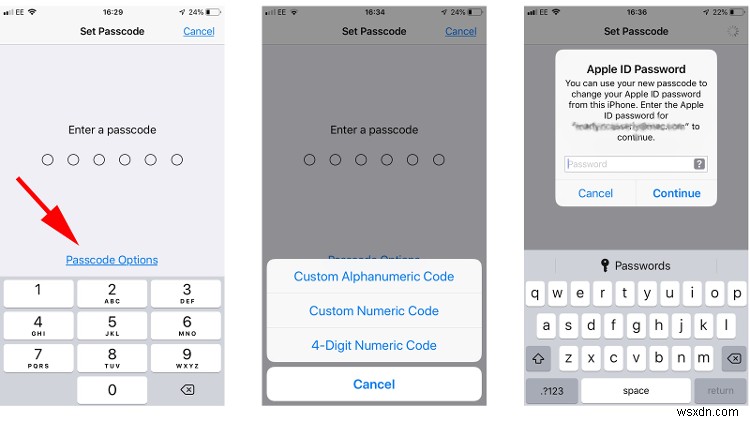 How to set a passcode on iPhone
