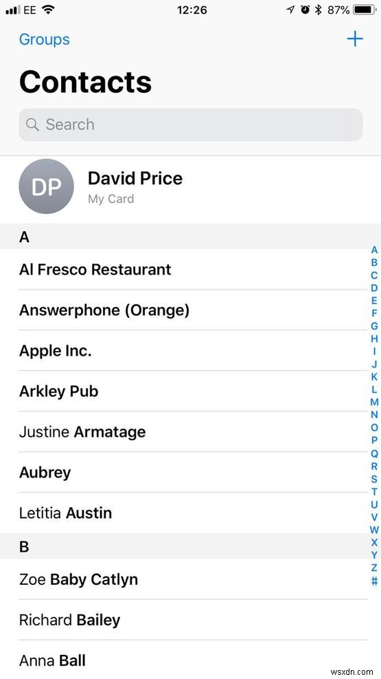 How to transfer contacts from iPhone to iPhone