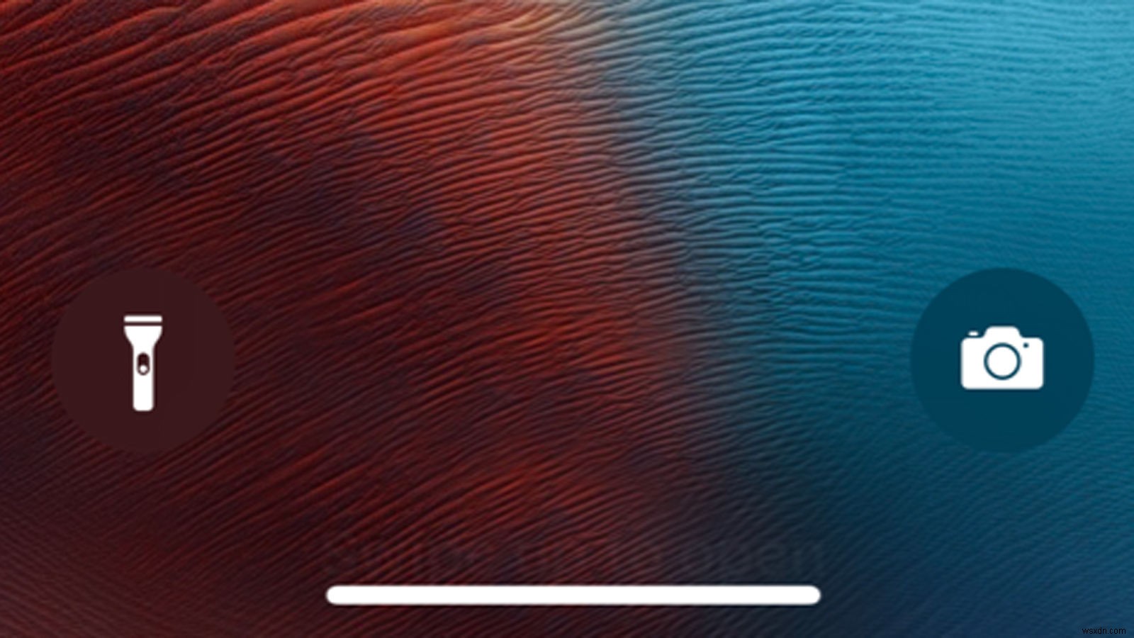 How to access the torch and camera from the lock screen on iPhone X