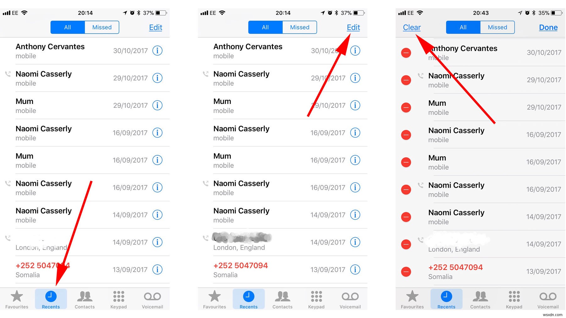 How to delete call history on iPhone