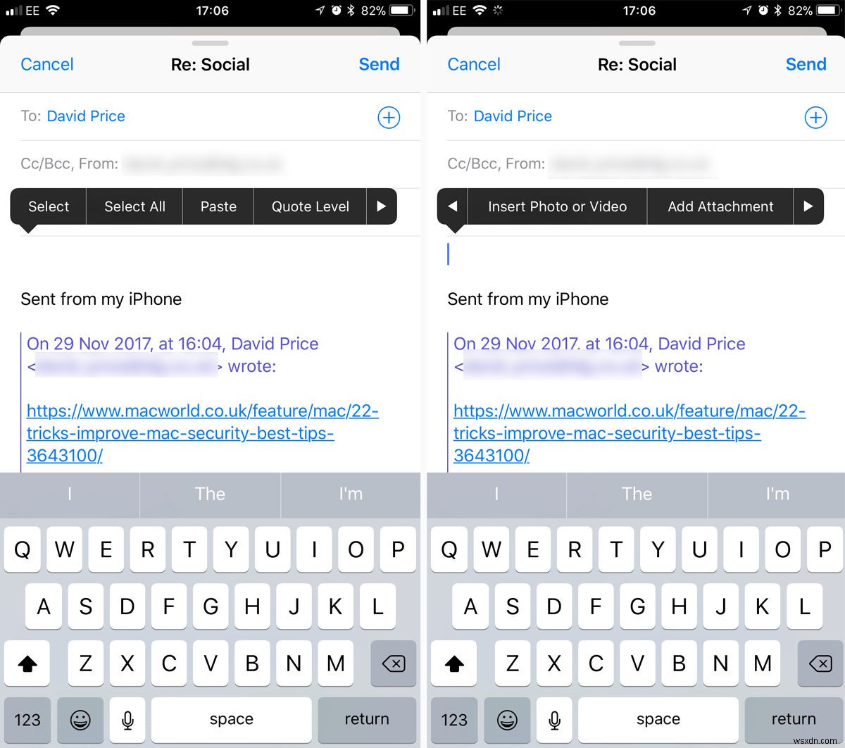 How to send email attachments on iPhone
